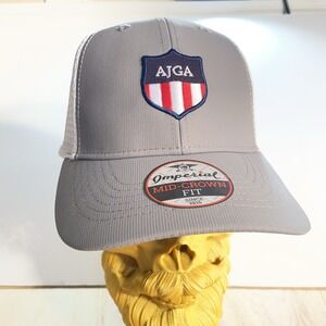 AJGA Imperial American Junior Golf Association Hat Beige‎ Tan Cap Adjustable New